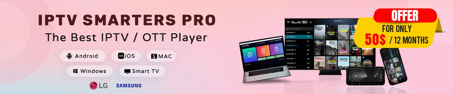 Smarter IPTV Pro banner 2