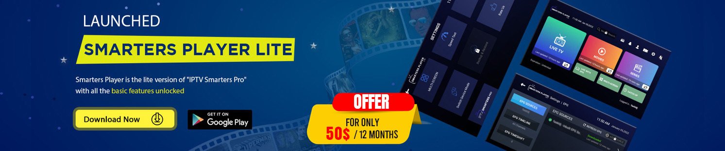 Smarter IPTV Pro banner